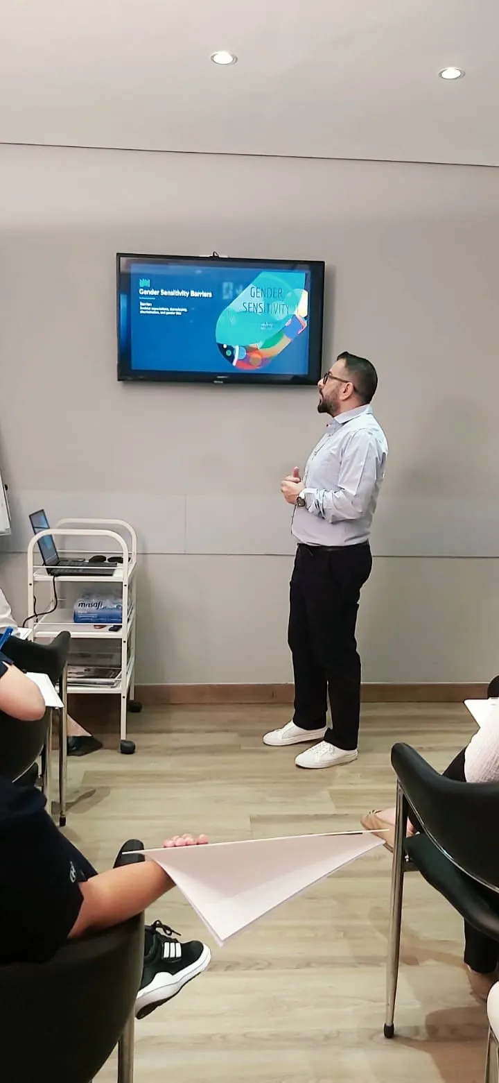 A training presentation in progress